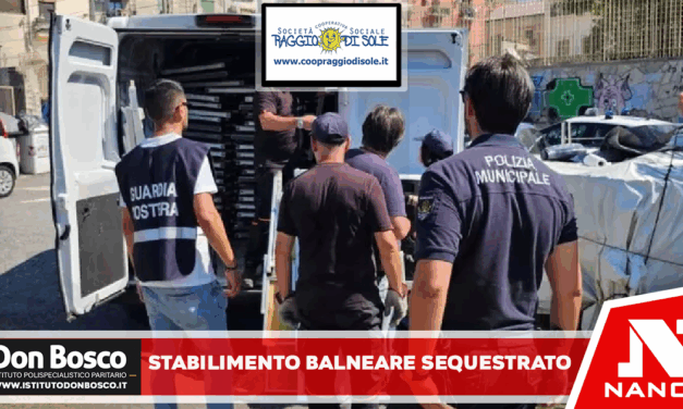 Stabilimento balneare abusivo sequestrato a San Giovanni a Teduccio