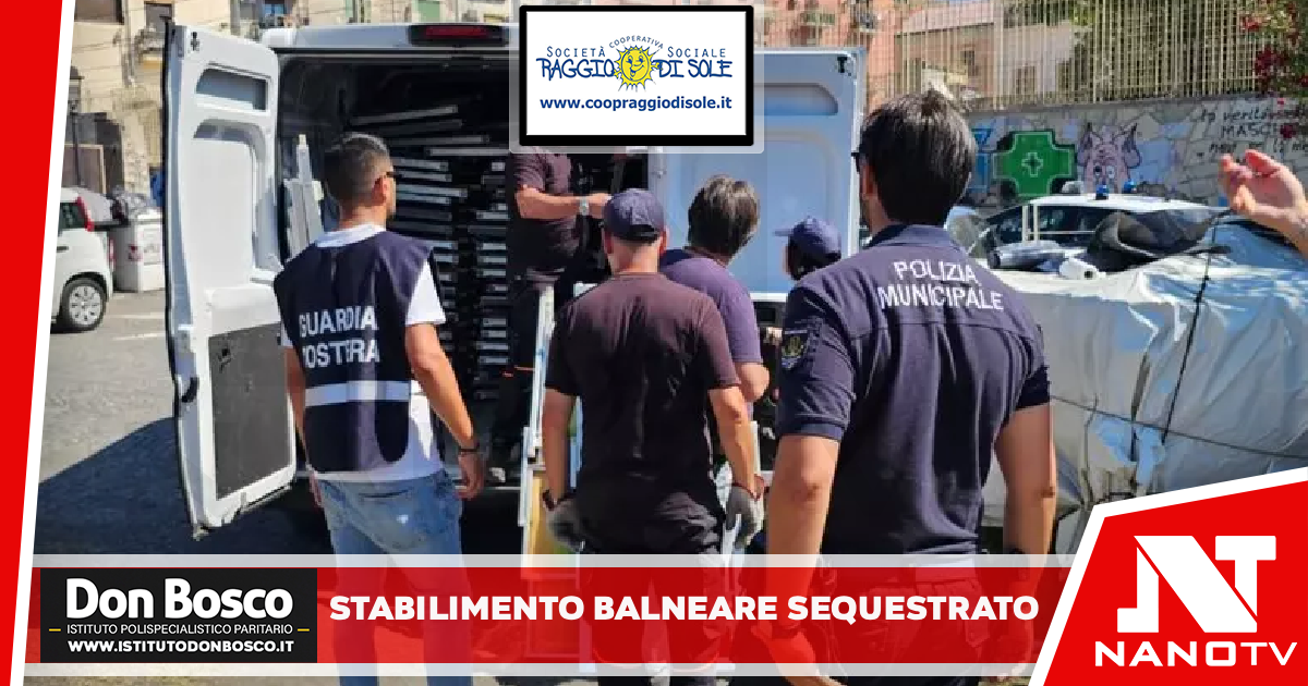 Stabilimento balneare abusivo sequestrato a San Giovanni a Teduccio