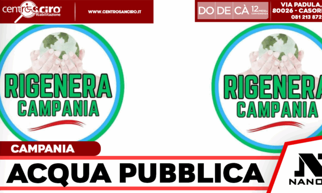 Acqua pubblica in Campania, Rete in Movimento chiede alla Regione una scelta netta contro la privatizzazione