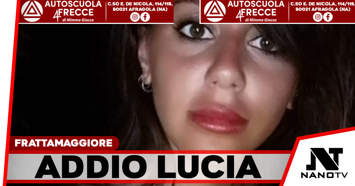 Frattamaggiore, l’ultimo saluto a Lucia Cavaliere: la città si è fermata per i funerali