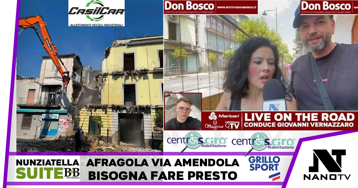 Afragola. Via Amedola restera’ chiusa ancora una settimana: una tragedia per il commercio