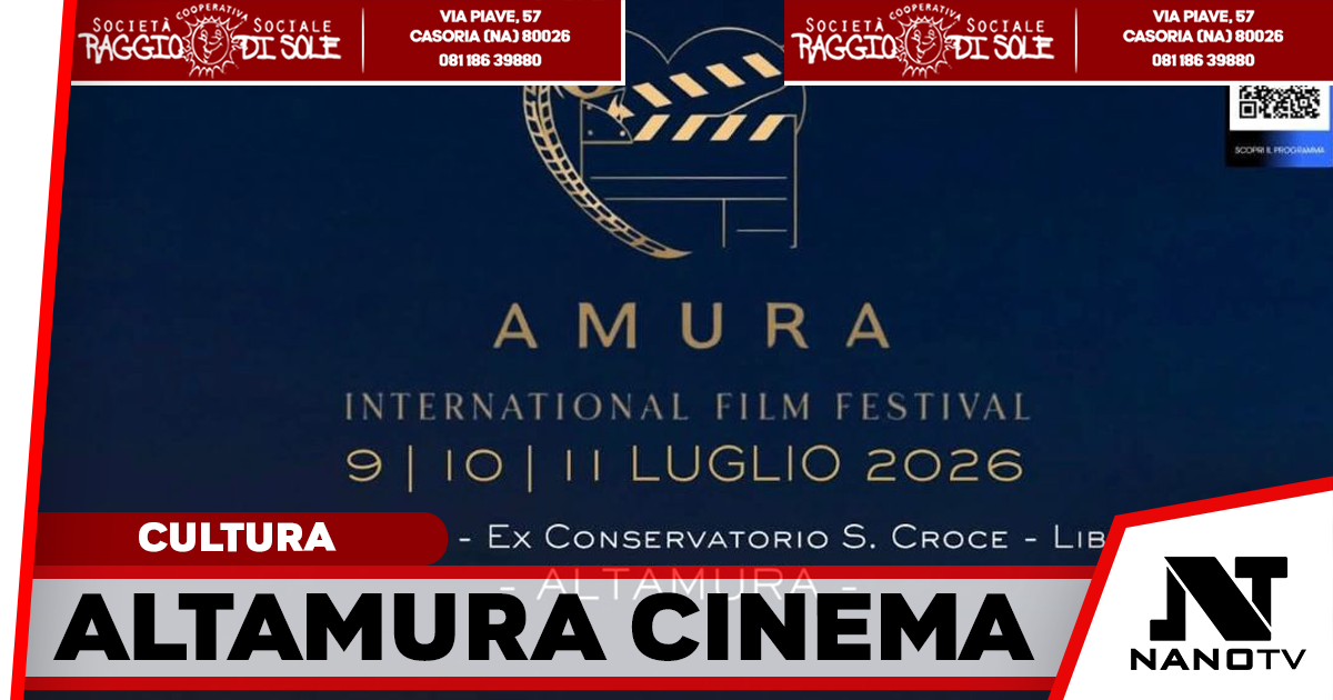 Altamura si accende con AMURA: tre giorni di cinema, cultura e grandi ospiti internazionali