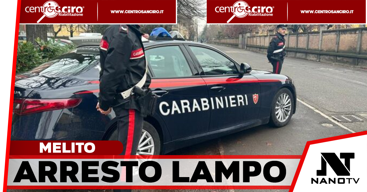 Melito, evade i domiciliari per una birra: provoca un incidente e fugge, arrestato dai Carabinieri