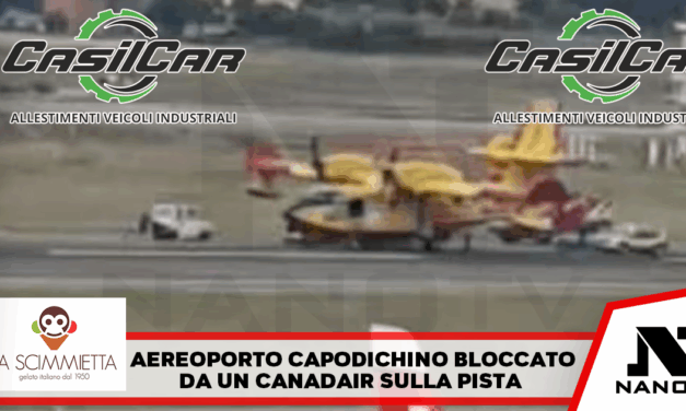 Canadair bloccato a Capodichino, scalo rimasto chiuso per oltre due ore