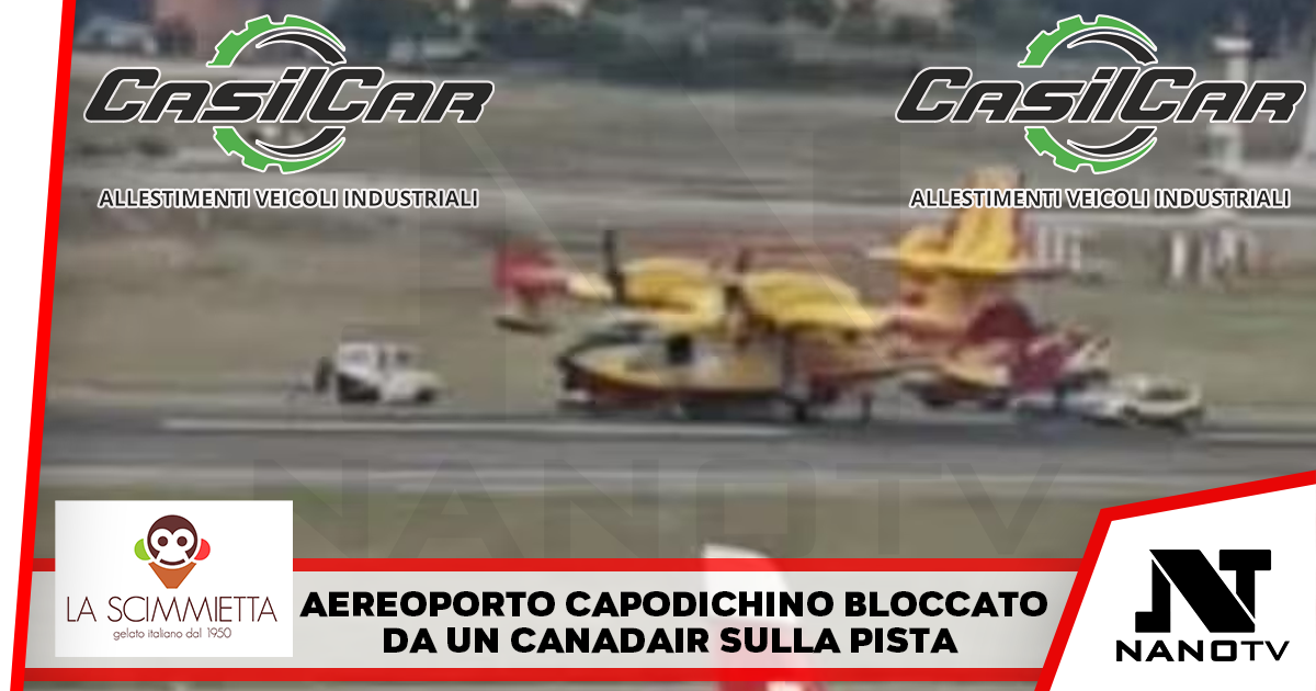 Canadair bloccato a Capodichino, scalo rimasto chiuso per oltre due ore