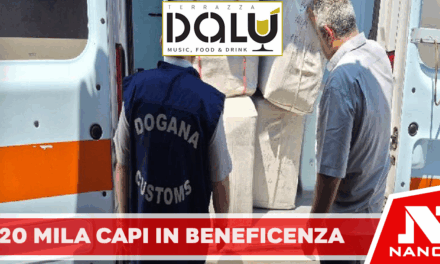 l’Agenzia delle Dogane e dei Monopoli – UADM Campania 3 di Caserta, ha destinato alla beneficenza circa 20.000 capi di abbigliamento: