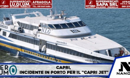 Capri, incidente in porto per il “Capri Jet”