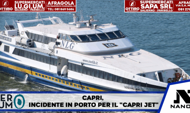 Capri, incidente in porto per il “Capri Jet”