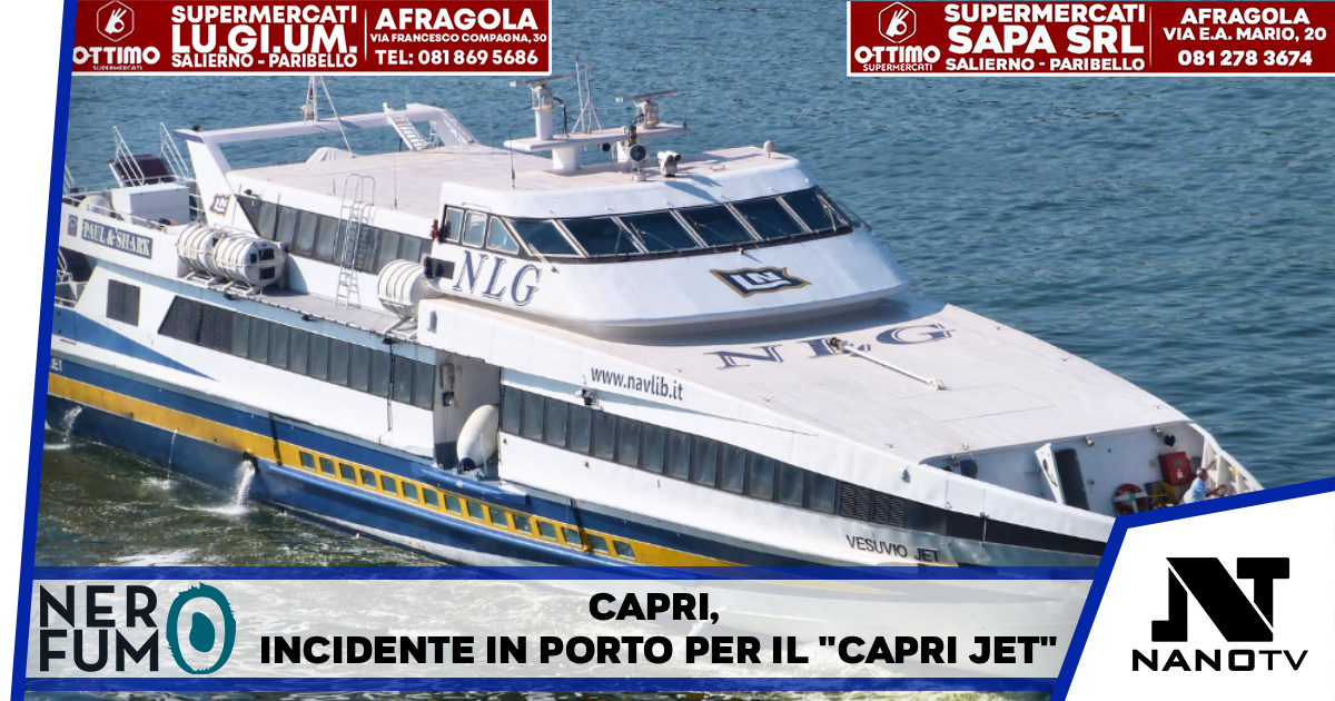 Capri, incidente in porto per il “Capri Jet”
