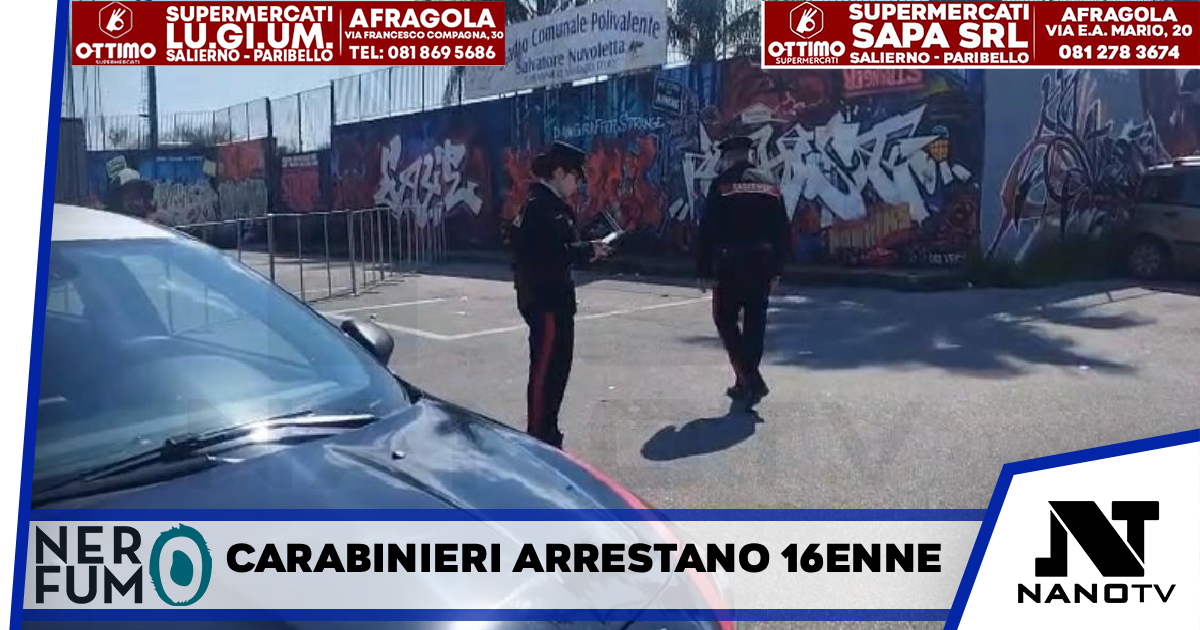 *Marano: I carabinieri della stazione di Marano di Napoli hanno arrestato un 16enne per tentato omicidio plurimo*