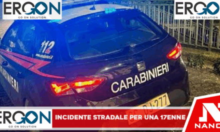 *AFRAGOLA*:Ieri in tarda serata i carabinieri della pmz Vomero sono intervenuti al Cardarelli per una 17enne coinvolta in un incidente stradale.