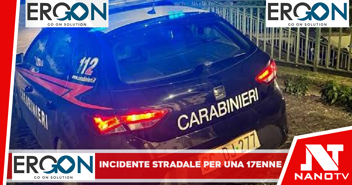 *AFRAGOLA*:Ieri in tarda serata i carabinieri della pmz Vomero sono intervenuti al Cardarelli per una 17enne coinvolta in un incidente stradale.