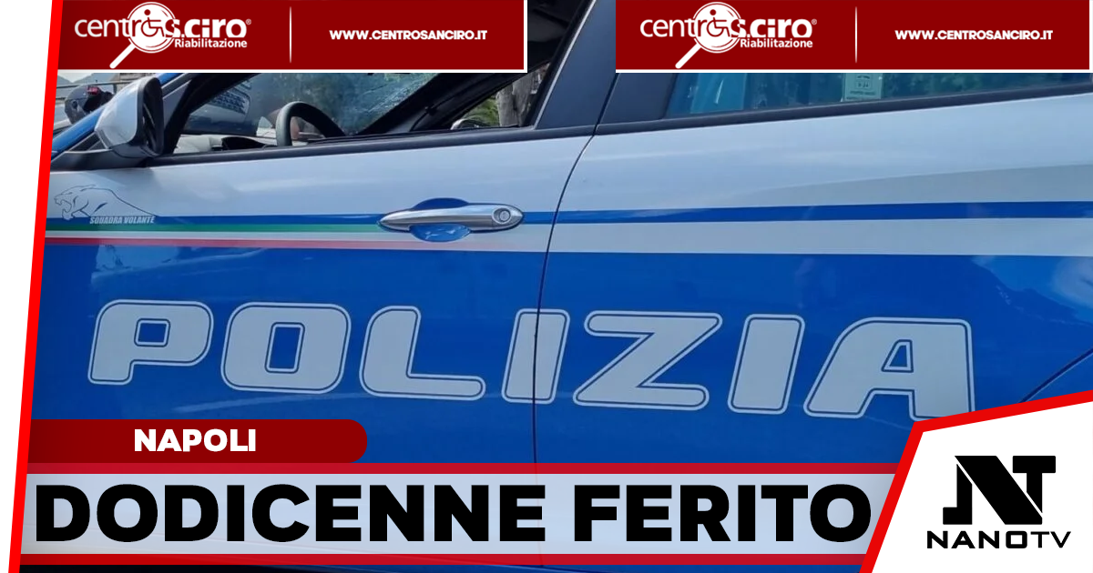 Napoli, 12enne ferito da un’arma da taglio: ricoverato al CTO, indagini in corso