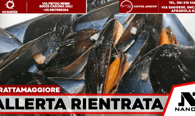 Frattamaggiore, rientra l’allarme epatite A: revocato il divieto sui frutti di mare crudi