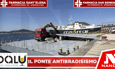 Nel porto di Pozzuoli aperto il ponte galleggiante anti bradisismo