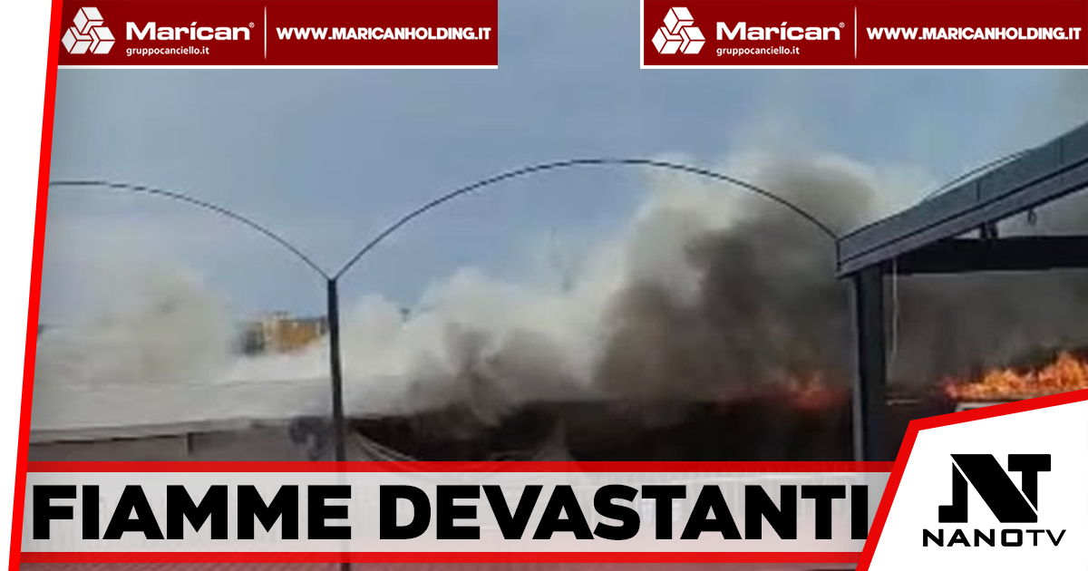 Incendio davanti alla Clinica Villa dei Fiori: in fiamme un’area giochi a Mugnano