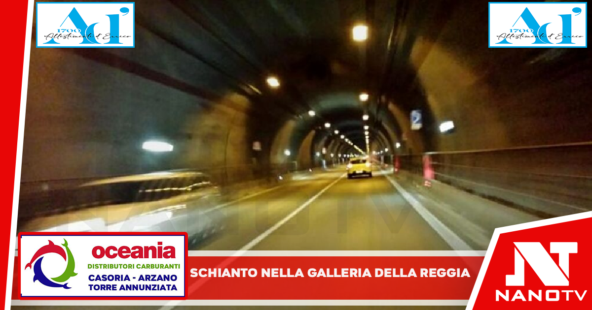 Schianto nella galleria della Variante: coinvolto mezzo militare. Strada chiusa