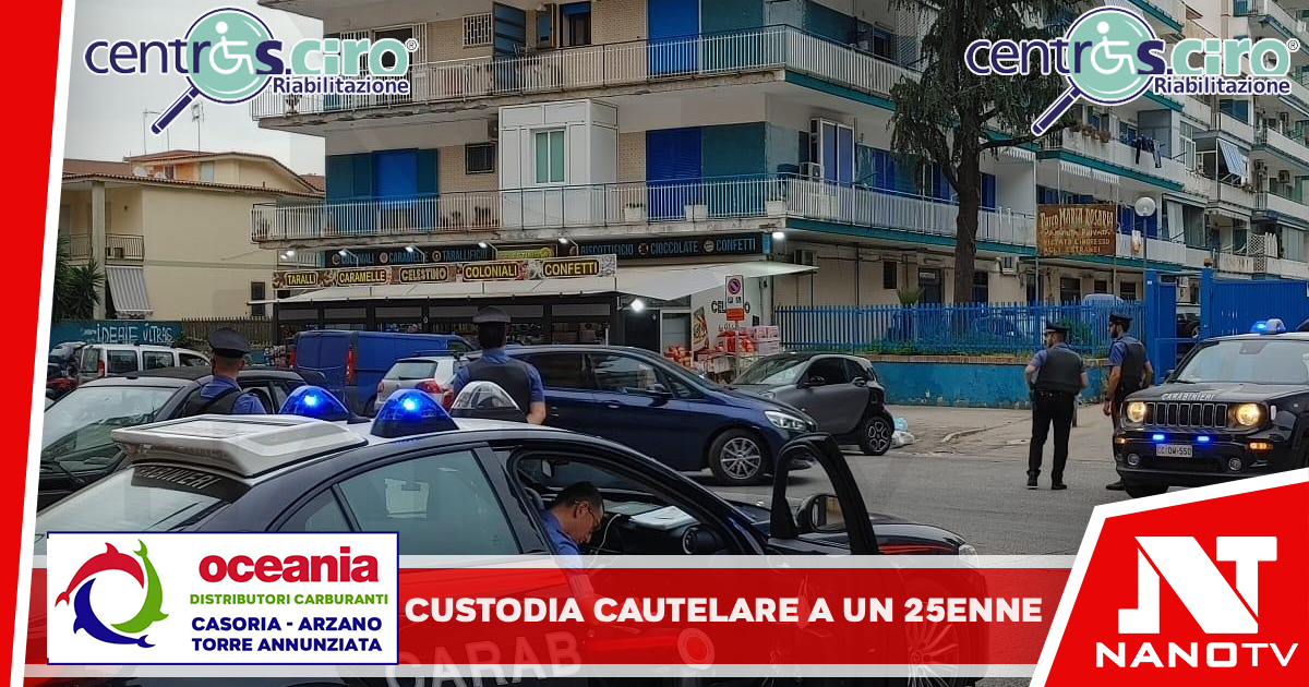 I carabinieri della Compagnia di Giugliano in Campania hanno dato esecuzione di custodia cautelare in carcere nei confronti di un 25enne