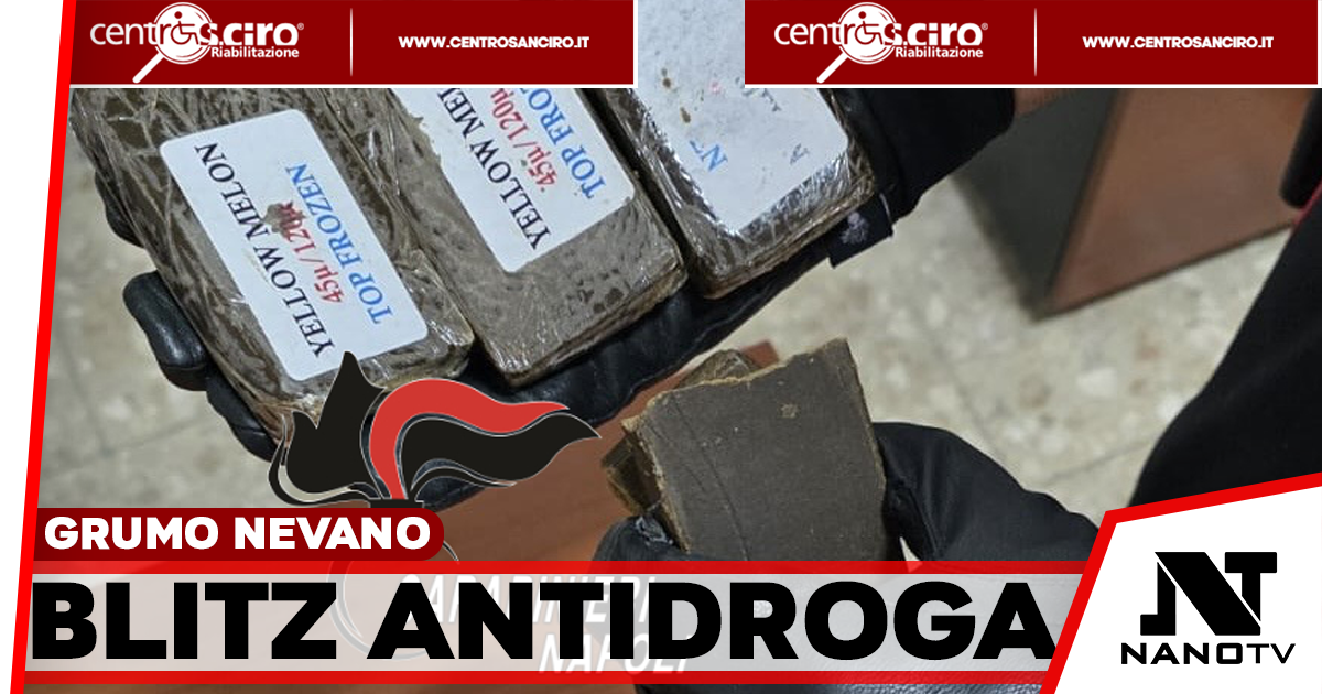 Grumo Nevano, droga in un’associazione culturale: arrestato il gestore, sequestrata la struttura