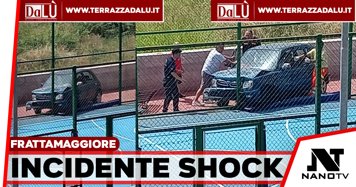 Frattamaggiore – Malore alla guida, auto finisce nell’area di accesso a un campetto sportivo