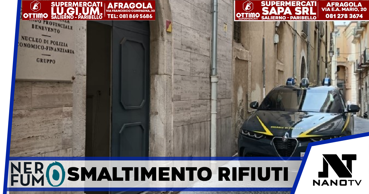 Smaltimento rifiuti, sequestrata ditta a Benevento: incassava anticipi per servizi mai eseguiti