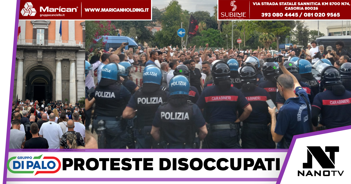 Napoli-Dopo le nuove proteste odierne dei disoccupati lunga durata, Manfredi e FICO incontrano delegazione tirocinanti