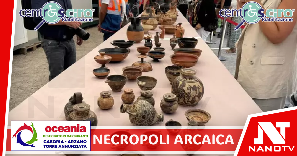Dagli scavi di un pastificio di Gragnano una necropoli arcaica di 2500 anni fa