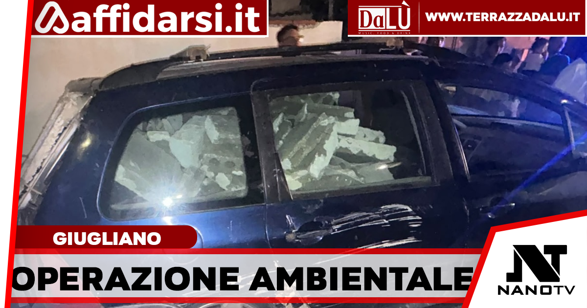 Blitz nella notte a Giugliano: sorpresi con veicoli carichi di rifiuti, tre denunciati