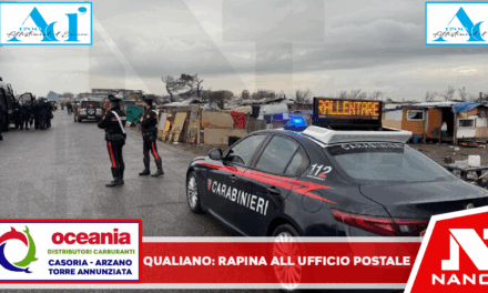 *Qualiano: Rapina all’ufficio postale, 19enne fermato dai Carabinieri*