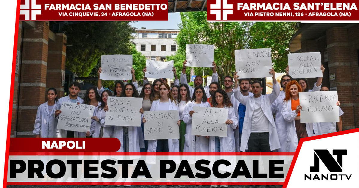 Napoli, sit-in davanti al Pascale: la FP CGIL chiede la stabilizzazione dei ricercatori precari