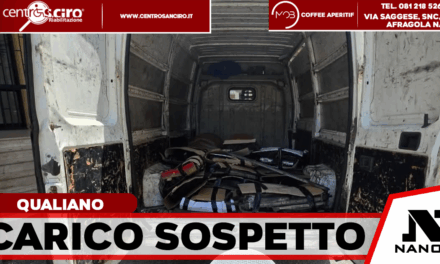 Qualiano, controlli ‘Terra dei Fuochi’: sequestrato furgone carico di pezzi d’auto usati