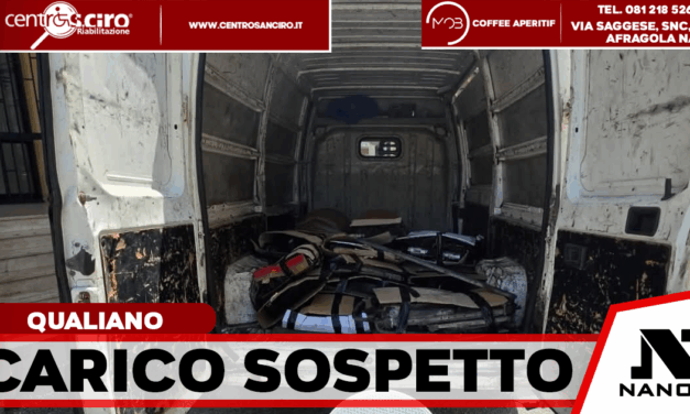 Qualiano, controlli ‘Terra dei Fuochi’: sequestrato furgone carico di pezzi d’auto usati