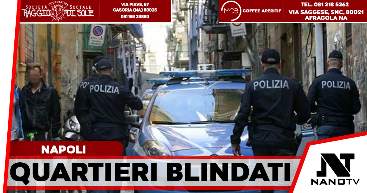 Quartieri Spagnoli, blitz della Polizia: 219 persone identificate e decine di controlli