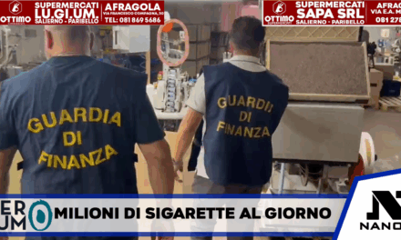 la Guardia di Finanza di Caserta e Frosinone: hanno scoperto e smantellato una fabbrica clandestina di sigarette in grado di produrre milioni di sigarette al giorno