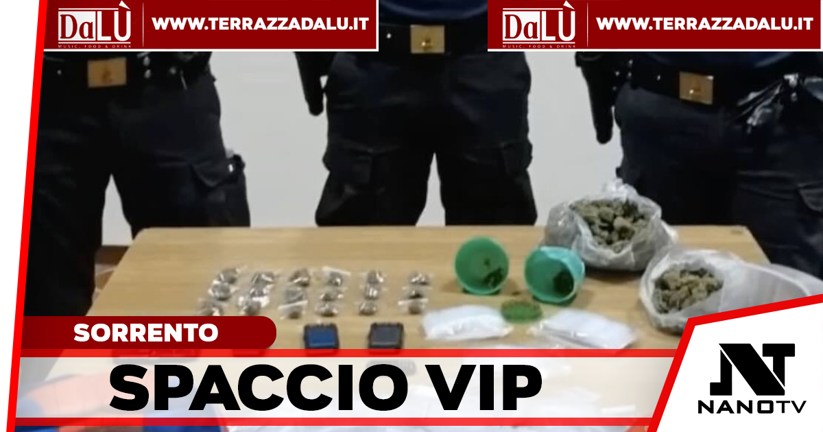 Droga ai VIP in Penisola Sorrentina: corrieri da Torre Annunziata e Castellammare, 8 indagati