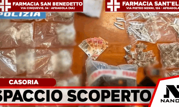 Casoria, fugge alla vista della Polizia: in auto quasi 2 chili di droga