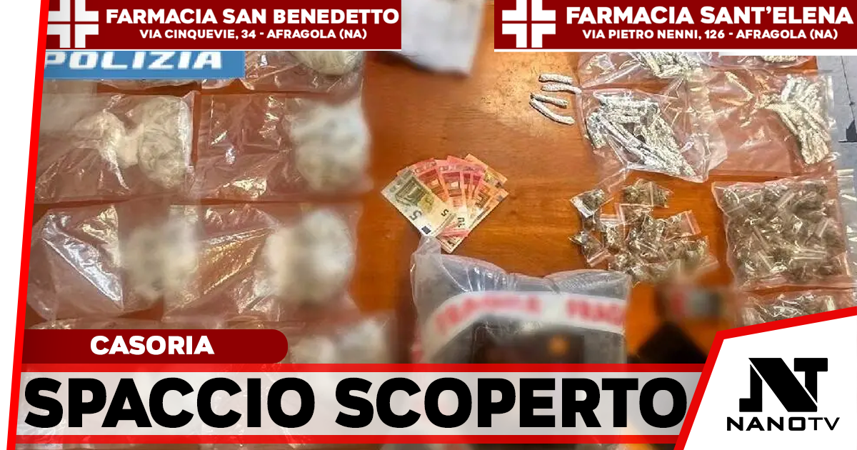 Casoria, fugge alla vista della Polizia: in auto quasi 2 chili di droga