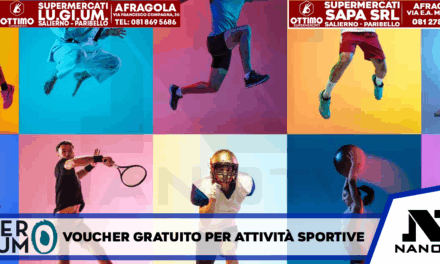 ASSESSORA ZABATTA: “PUBBLICATO L’AVVISO PER I VOUCHER AI MINORI PER L’ACCESSO GRATUITO ALL’ATTIVITA’ SPORTIVA”
