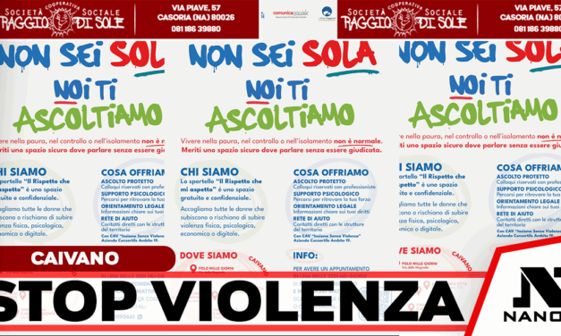 Caivano, al via il progetto “Il Rispetto che mi aspetto” contro la violenza di genere
