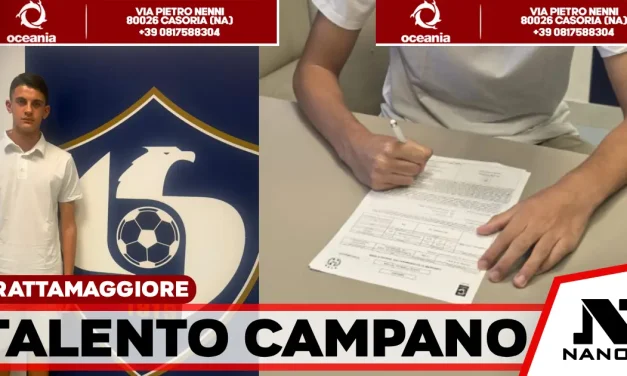 Frattamaggiore, il talento di Giovanni Cesarano firma il suo primo contratto da professionista con la Cavese