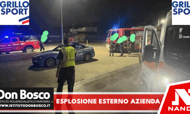 Esplosione all’esterno di un’azienda di trasporti a Salerno: dipendente trasportato al Ruggi