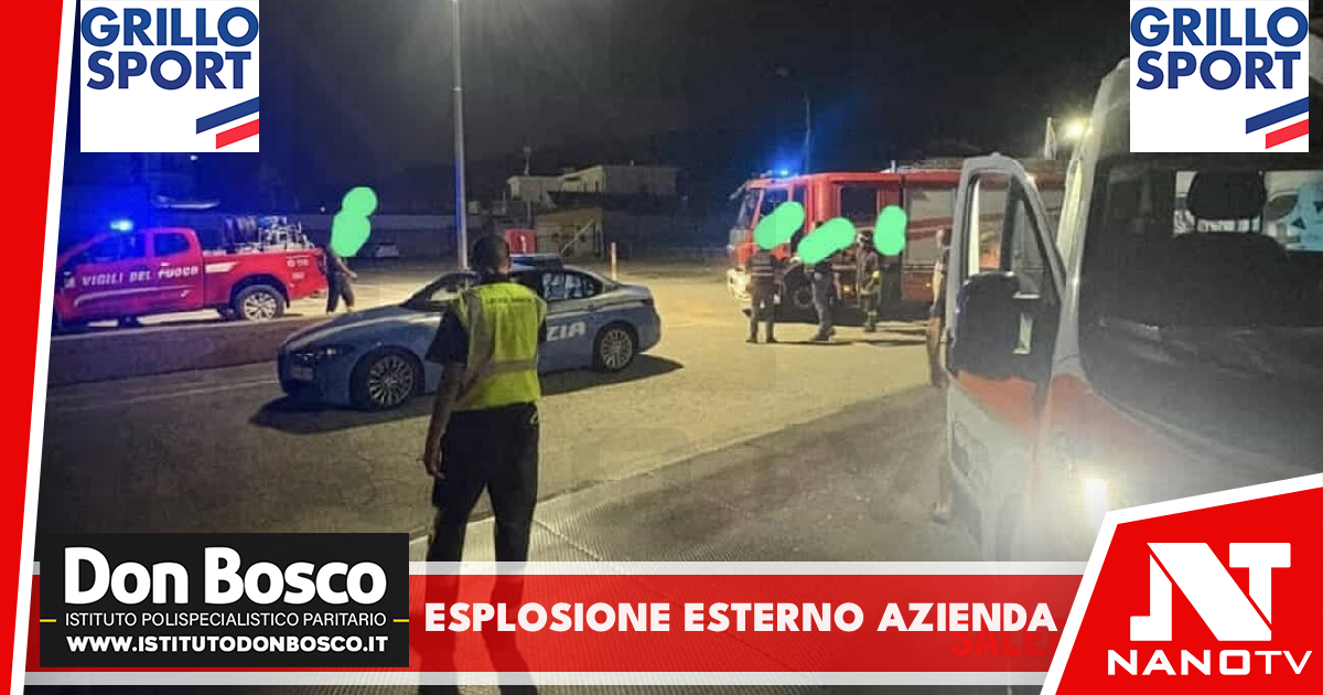 Esplosione all’esterno di un’azienda di trasporti a Salerno: dipendente trasportato al Ruggi
