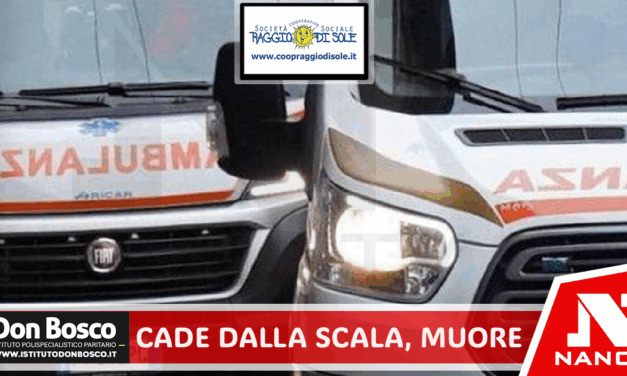Cade dalla scala e finisce a terra: muore anziano