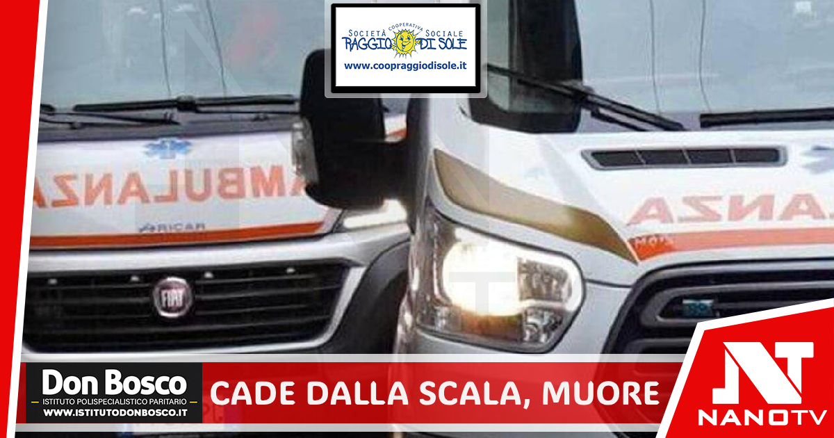 Cade dalla scala e finisce a terra: muore anziano