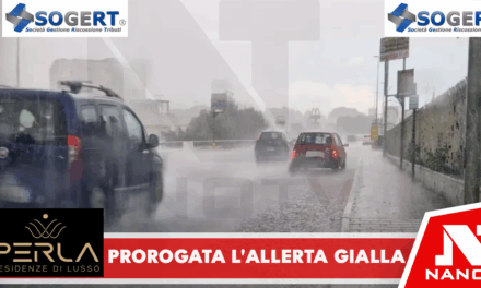 Prorogata l’allerta gialla su tutta la Campania per temporali, vento e fulmini