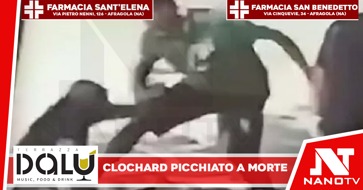 Clochard picchiato e ucciso in piazza a Caserta, video shock sui social