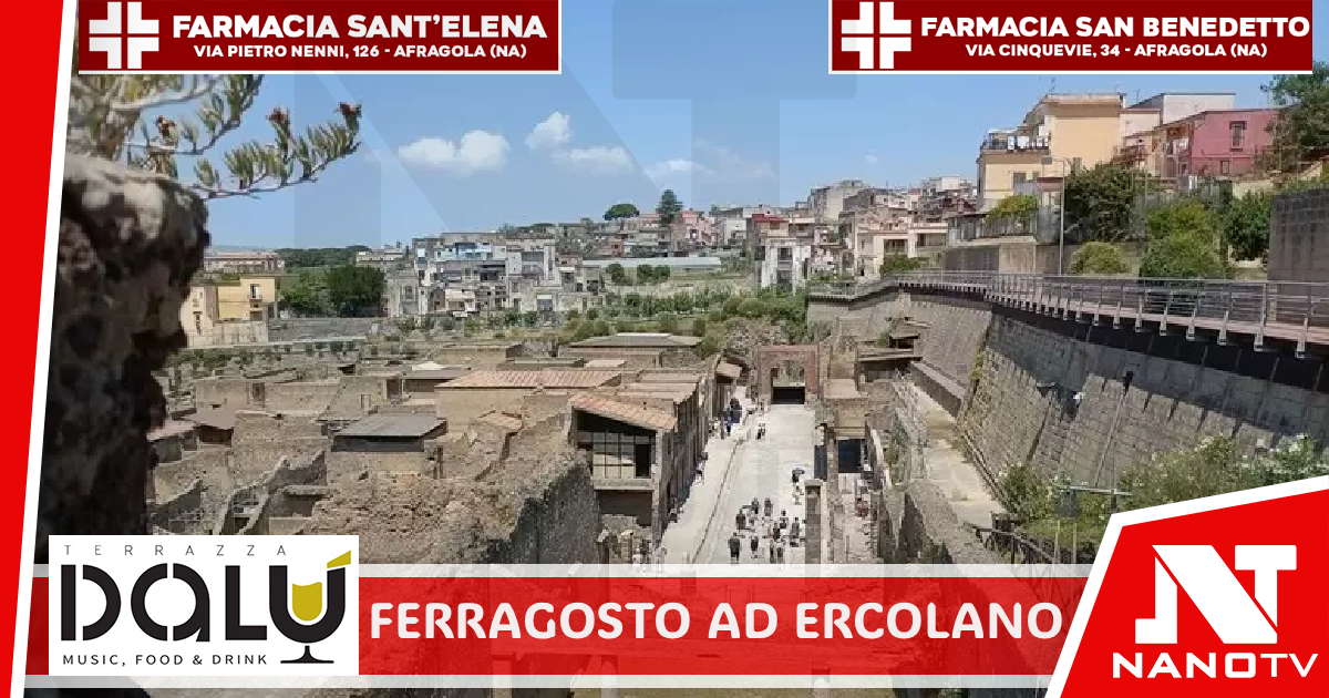 Ferragosto oltre 1200 visitatori al Parco archeologico di Ercolano