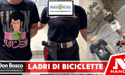Sorrento: lui non è Lupin e lei non è Margot. Ladri di e-bike in fuga sulla Circumvesuviana arrestati dai Carabinieri