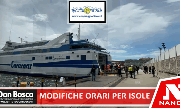 Campi flegrei, da oggi in vigore modifiche orari collegamenti per isole