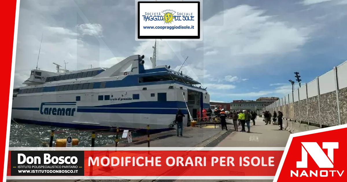 Campi flegrei, da oggi in vigore modifiche orari collegamenti per isole